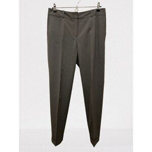 Lafayette 148 New York Wool Trousers Pants with Cuff Green/Gray Color Size 6